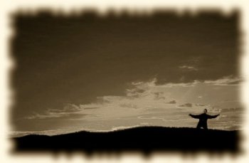 [A lone figure crying in the wilderness]